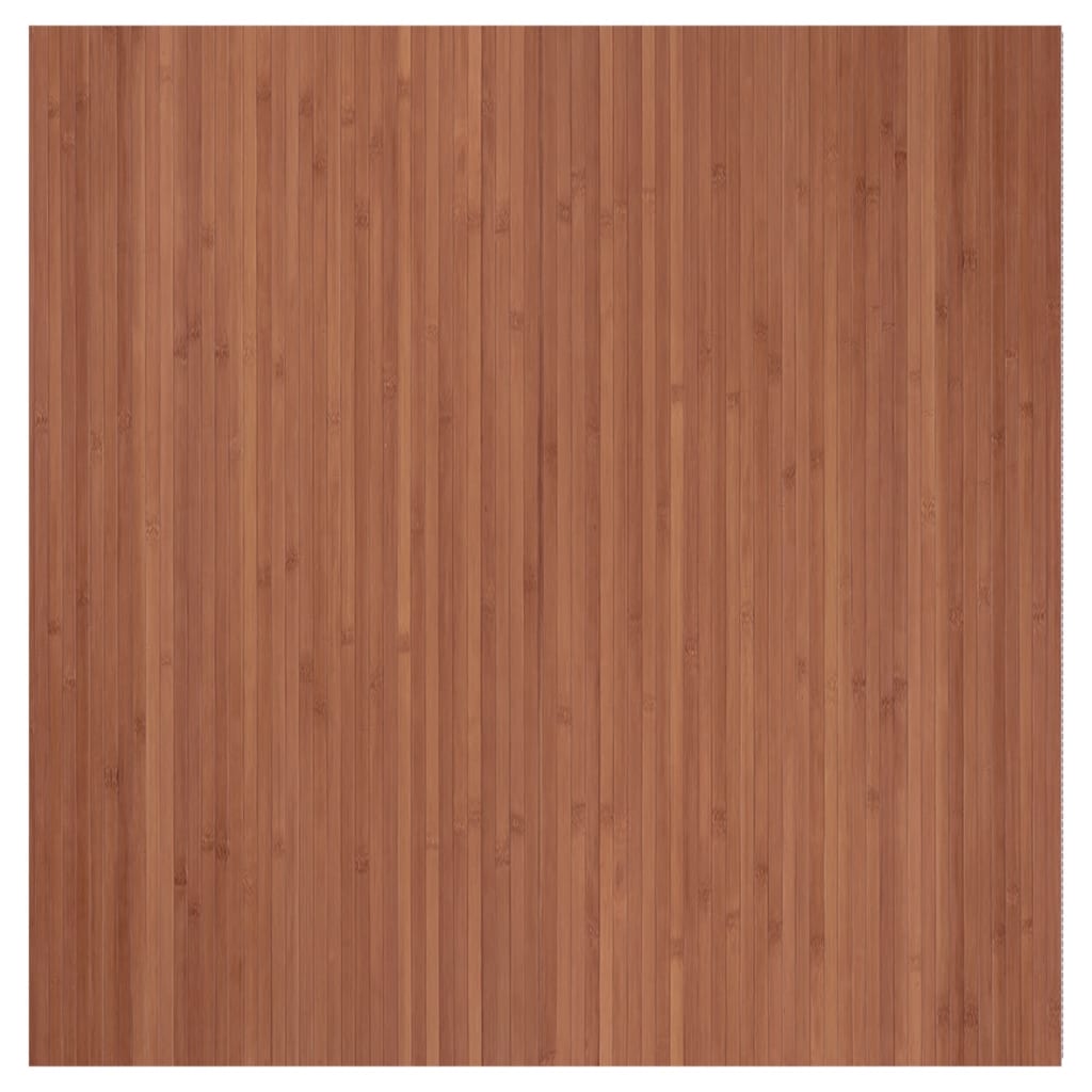 Vidaxl rug rectangular 100x100 cm bamboo brown