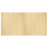 VidaXL Vloerkleed rechthoekig 100x200 cm bamboe lichtnaturel