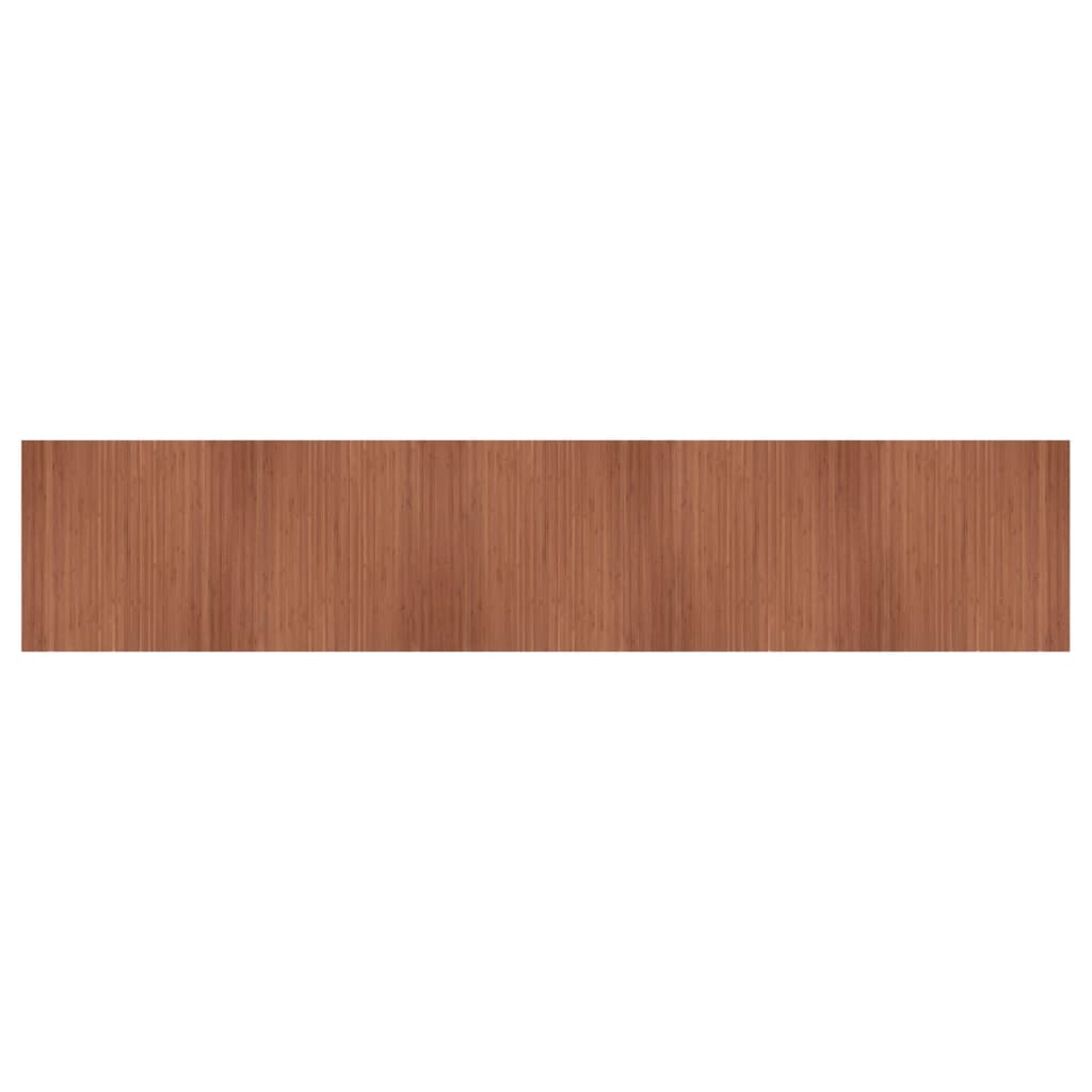 Vidaxl rug rectangular 100x500 cm bamboo brown