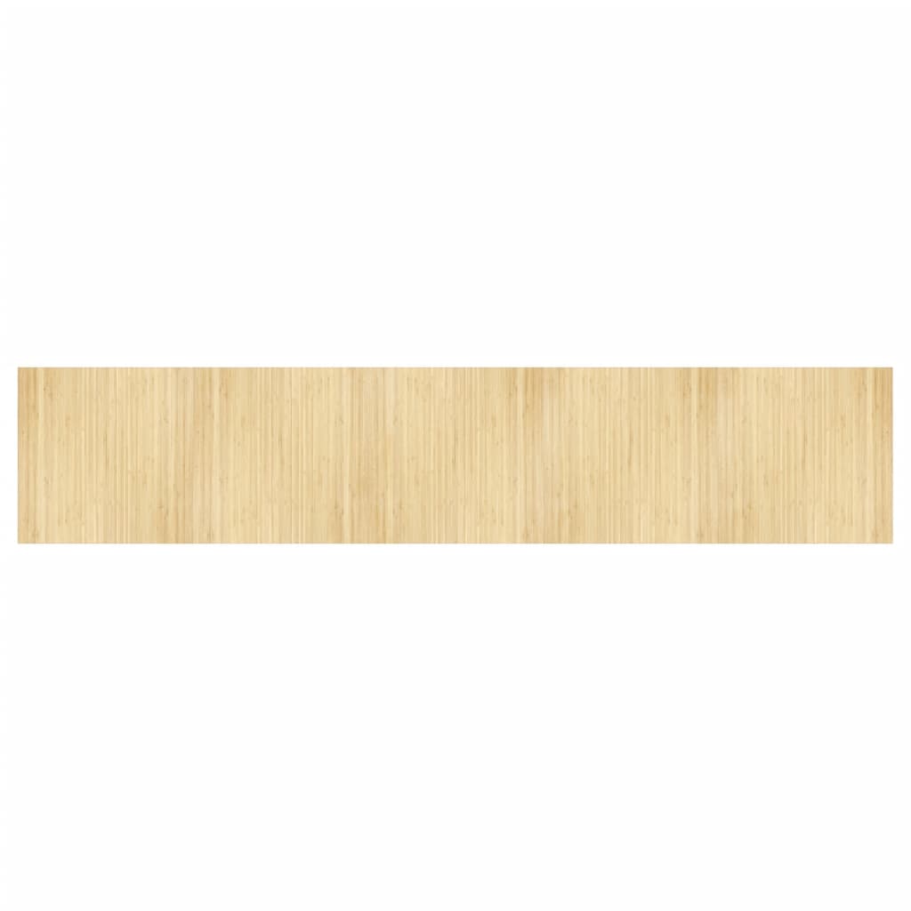 Vidaxl rug rectangular 100x500 cm bamboo light natural