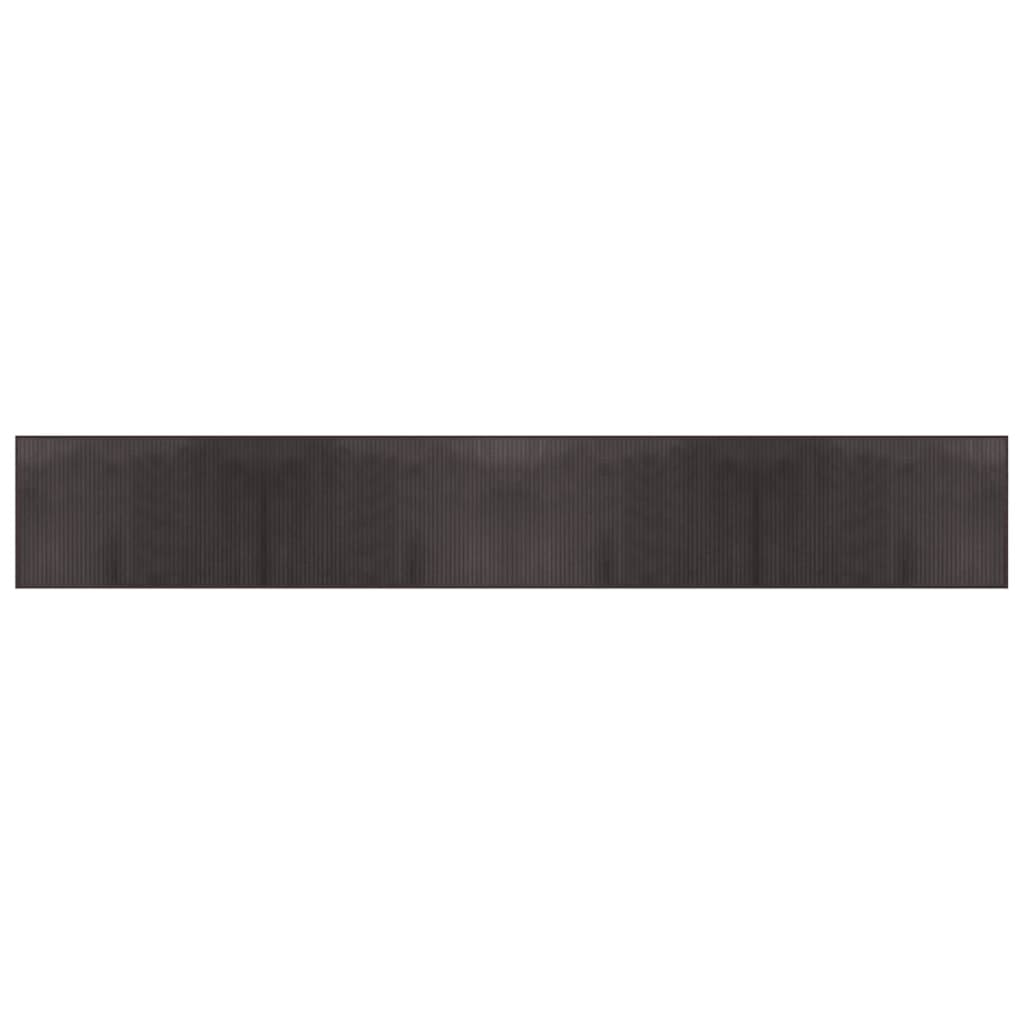 Vidaxl rug rectangular 60x400 cm bamboo dark brown