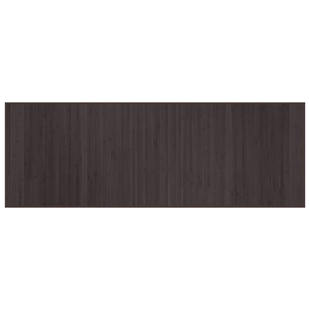 Tappeto vidaxl rettangolare 70x200 cm Bamboo marrone scuro