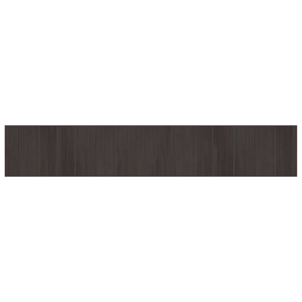 Vidaxl rug rectangular 70x400 cm bamboo dark brown