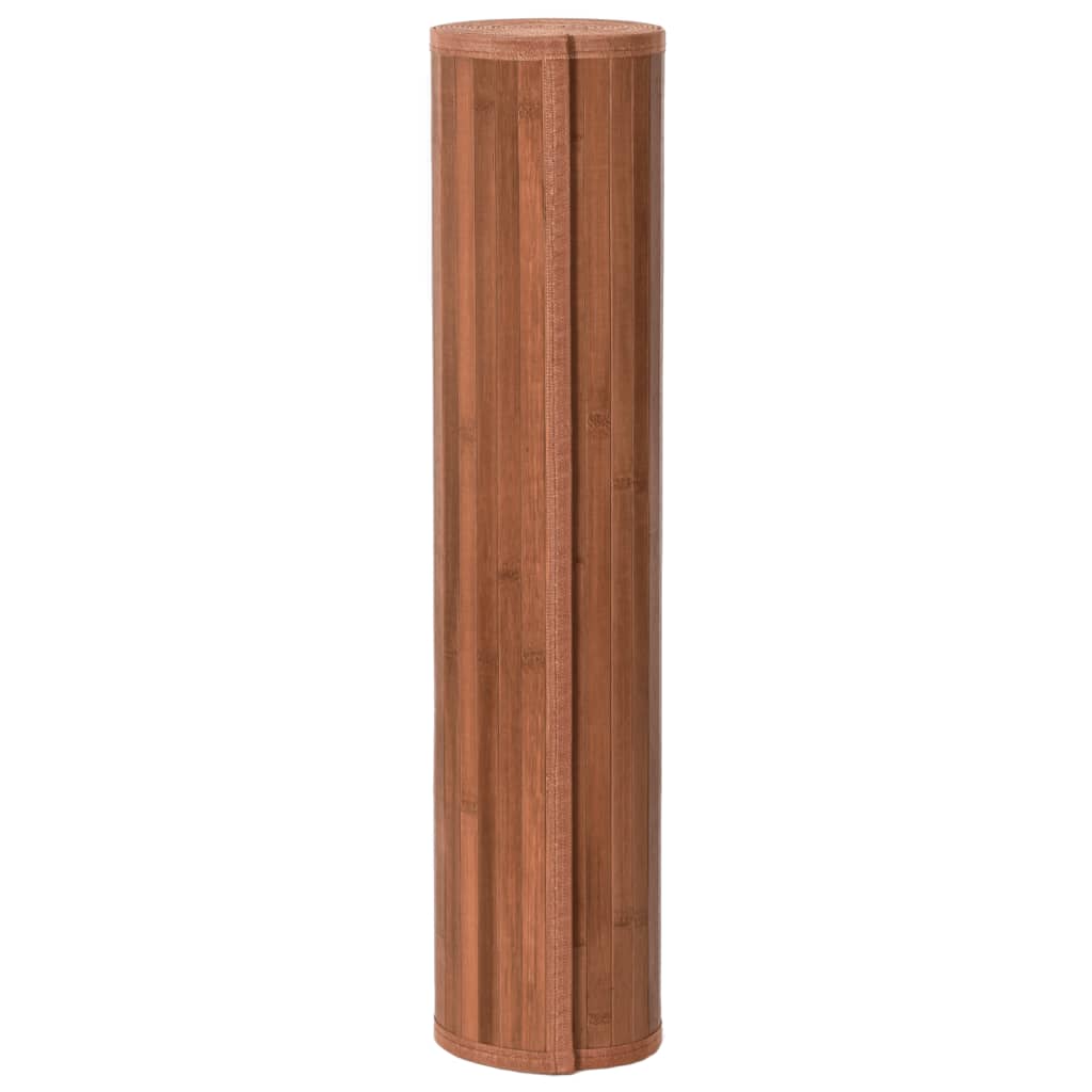 Vidaxl rug rectangular 80x200 cm bamboo brown