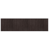 Tappeto vidaxl rettangolare 80x300 cm Bamboo marrone scuro