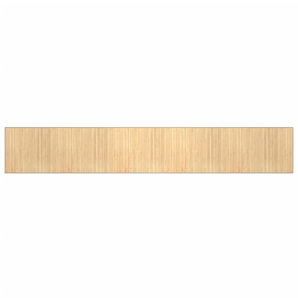Vidaxl rug rectangular 80x500 cm bamboo light natural