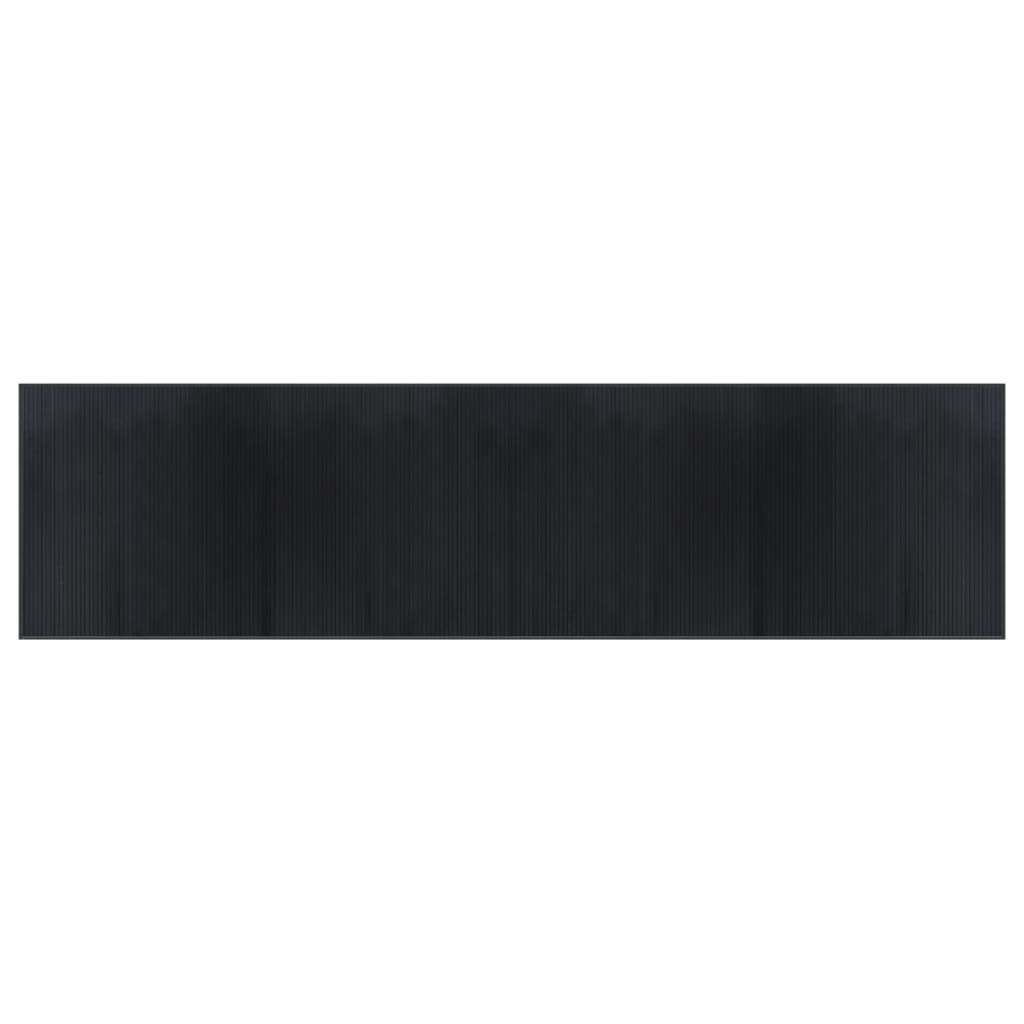 Vidaxl rug rectangular 100x400 cm bamboo black