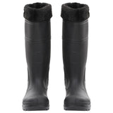 Vidaxl Rain boots with removable socks size 40 PVC Black