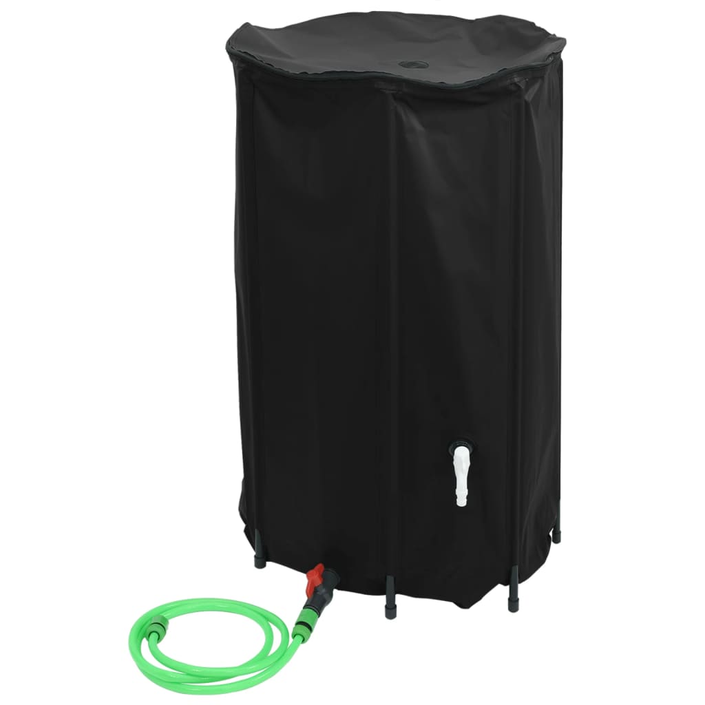 Depósito de agua VidaXL con grifo plegable 500 l PVC