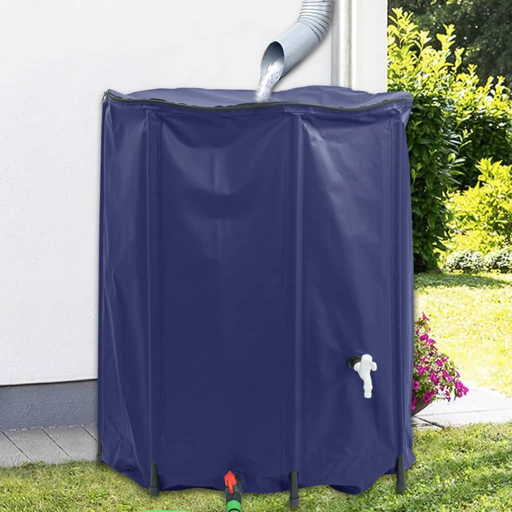 Vodní nádrž Vidaxl s jeřábovým skládacím 1250 l PVC