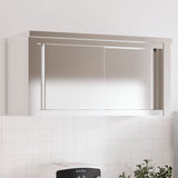 Vidaxl Kitchen Wall Cupboard med skyvedører rustfritt stål