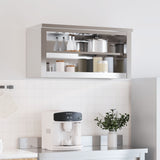 Vidaxl kitchen wall cupboard with stainless steel shelf