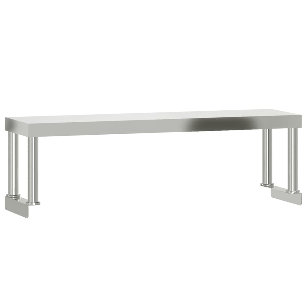 Vidaxl Wzrost dla tabeli roboczej 110x30x35 cm stali nierdzewnej