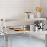 Vidaxl Wzrost dla tabeli roboczej 110x30x35 cm stali nierdzewnej