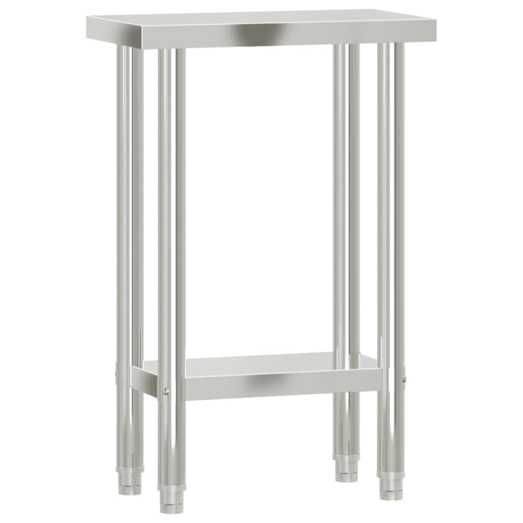 Vidaxl Kitchenwork Tabell 55x30x85 cm rostfritt stål
