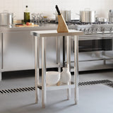 Vidaxl Kitchenwork Tabell 55x30x85 cm rostfritt stål