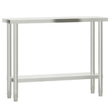 Vidaxl Kitchenwork Tabla 110x30x85 cm de acero inoxidable