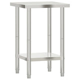 Vidaxl Kitchenwork table 55x55x85 cm Stainless steel