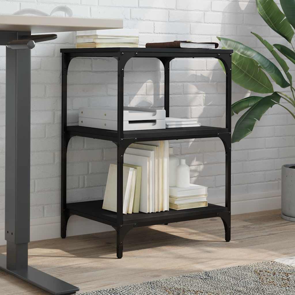 VIDAXL Scatola stampante 3-strato 50x41x75 cm Proprieted Wood Black