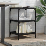 VIDAXL Scatola stampante 3-strato 50x41x75 cm Proprieted Wood Black
