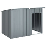 Vidaxl Hondwaft mam Daach 153x91x110 cm Steelanlag -corried
