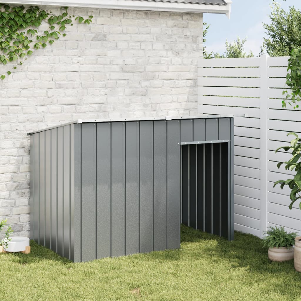 Vidaxl Hondwaft mam Daach 153x91x110 cm Steelanlag -corried