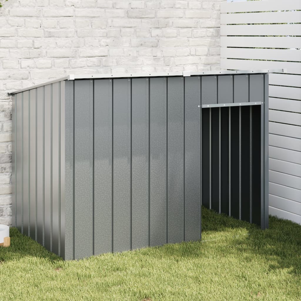 Vidaxl Hondwaft mam Daach 153x91x110 cm Steelanlag -corried