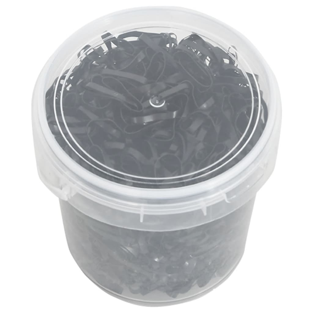 Vidaxl Haarelastiejes Horse 1500 St Silicone Black