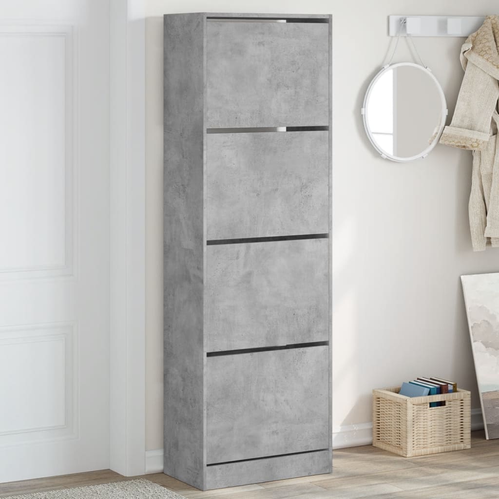 Skříň bot Vidaxl se 4 skládacími zásuvkami 60x34x187,5 cm betonová cena