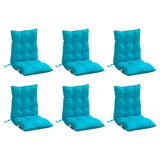 Vidaxl stolputer 6 stk korsrygg Oxford Stoff Turquoise