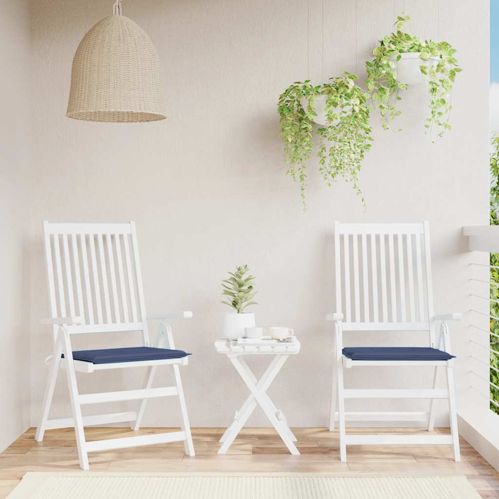 Vidaxl Pallet cushions 2 pcs 40x40x4 cm Oxford fabric marine blue