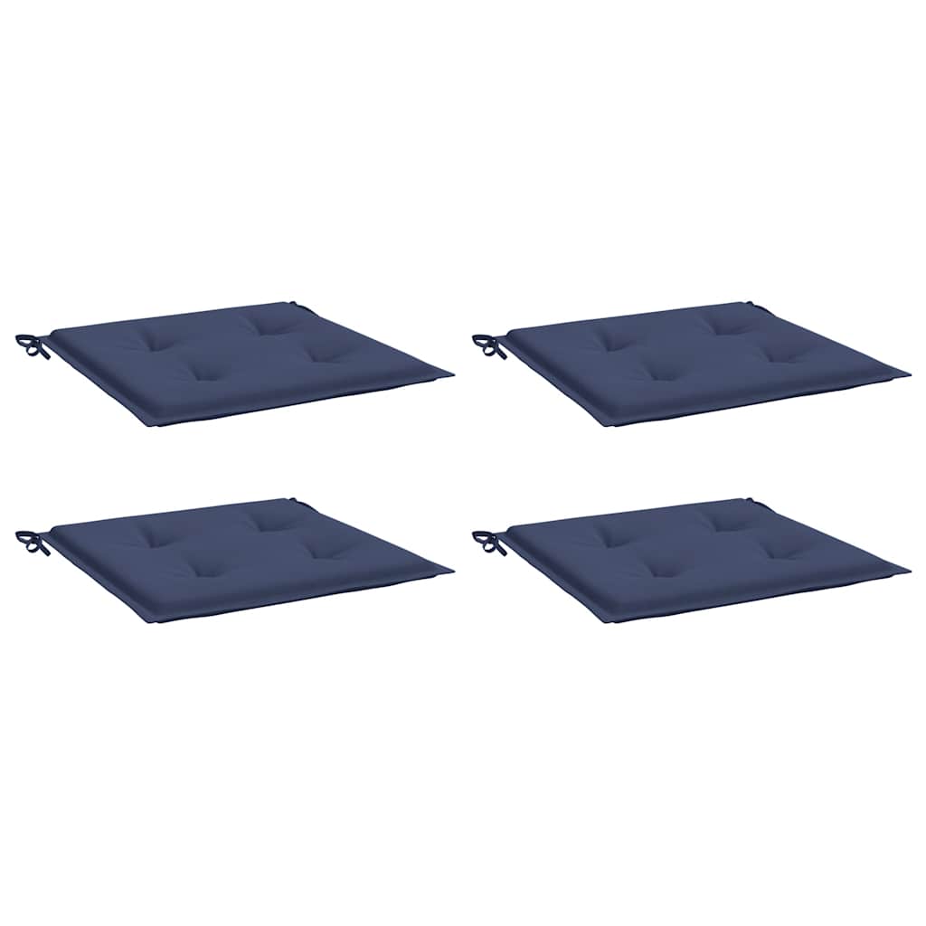 Vidaxl Pallet cushions 4 pcs 40x40x4 cm Oxford fabric marine blue