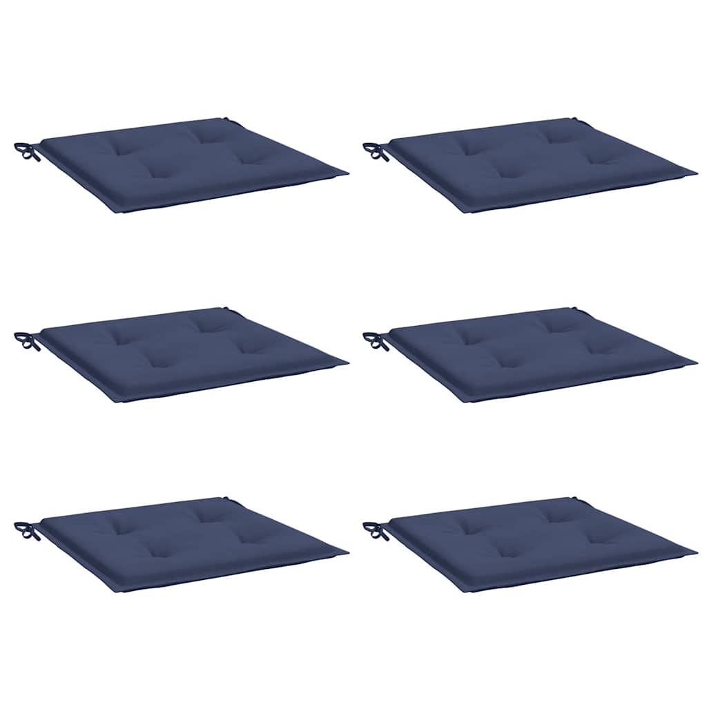 Vidaxl Pallet cushions 6 st 50x50x4 cm Oxford fabric marine blue
