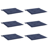Vidaxl Pallet cushions 6 st 50x50x4 cm Oxford fabric marine blue