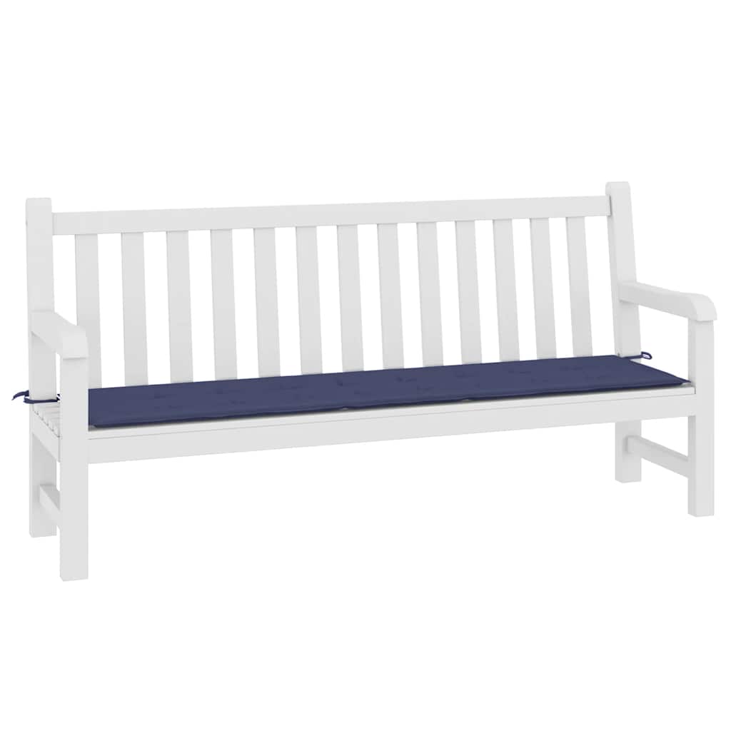 VIDAXL Garden Bench Blaža 200x50x4 cm Oxford tkanina morska modra