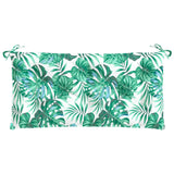 Vidaxl Garden bench cushion 100x50x7 cm Oxford fabric leaf pattern