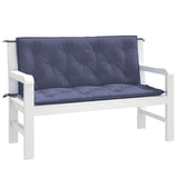 VIDAXL Garden Bench blazine 2 PCS 120x50x7 cm Oxford tkanina morska modra