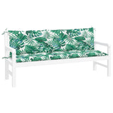 Vidaxl Garden Bench polštáře 2 ks 180x50x7 cm Oxford Fabric list vzorec