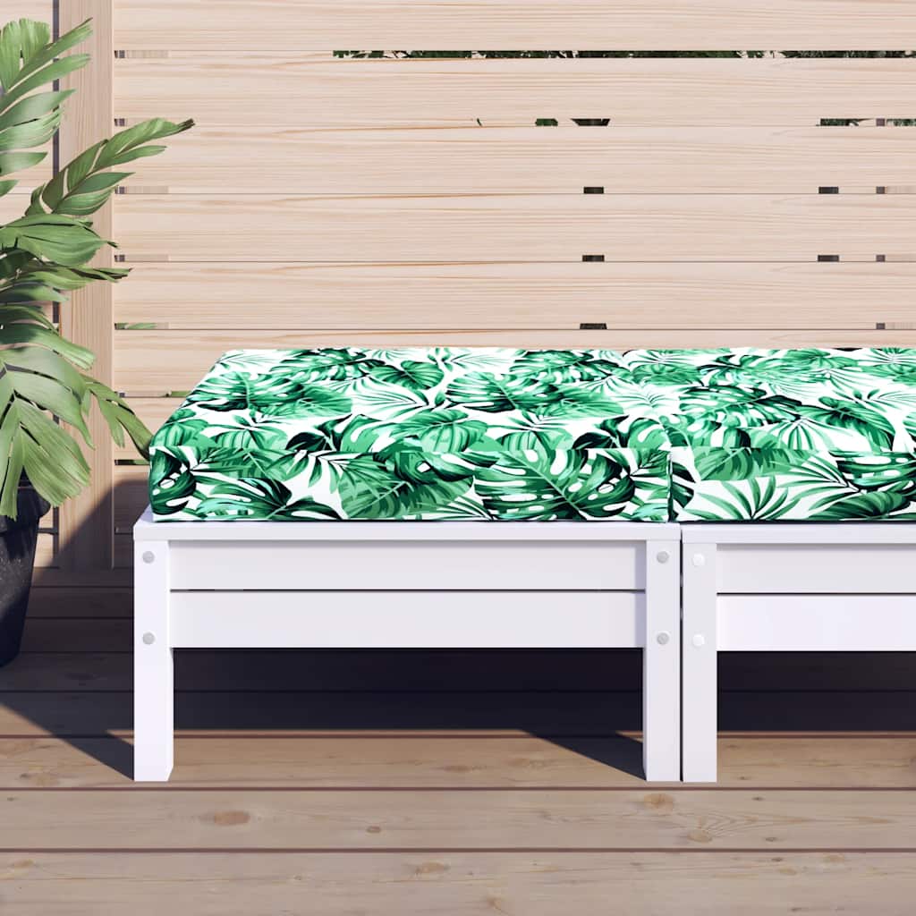 Vzor listů vidaxl paleta polštář 60x60x9,5 cm Oxfordská textilie