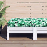 Vzor listů vidaxl paleta polštář 60x60x9,5 cm Oxfordská textilie