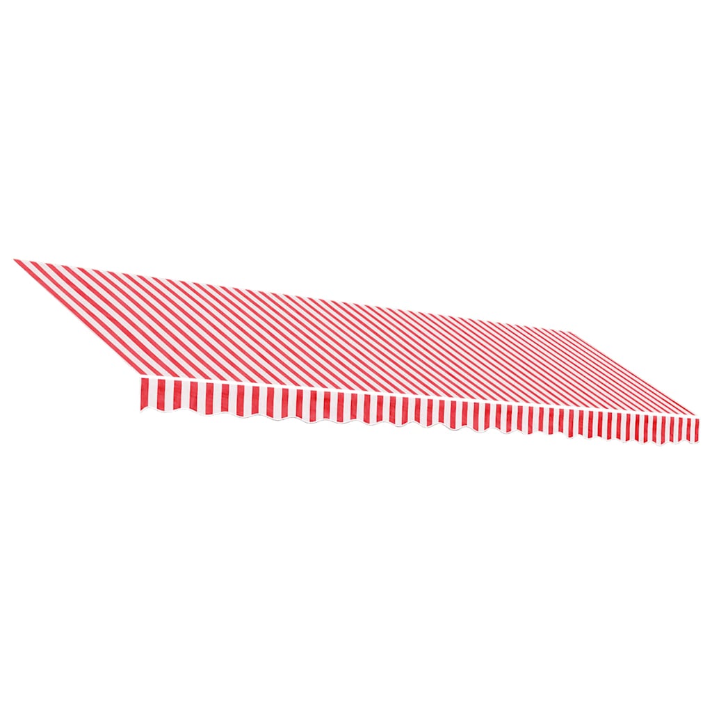 VidaXL Replacement cloth for Luifel striped 5x3 m red and white