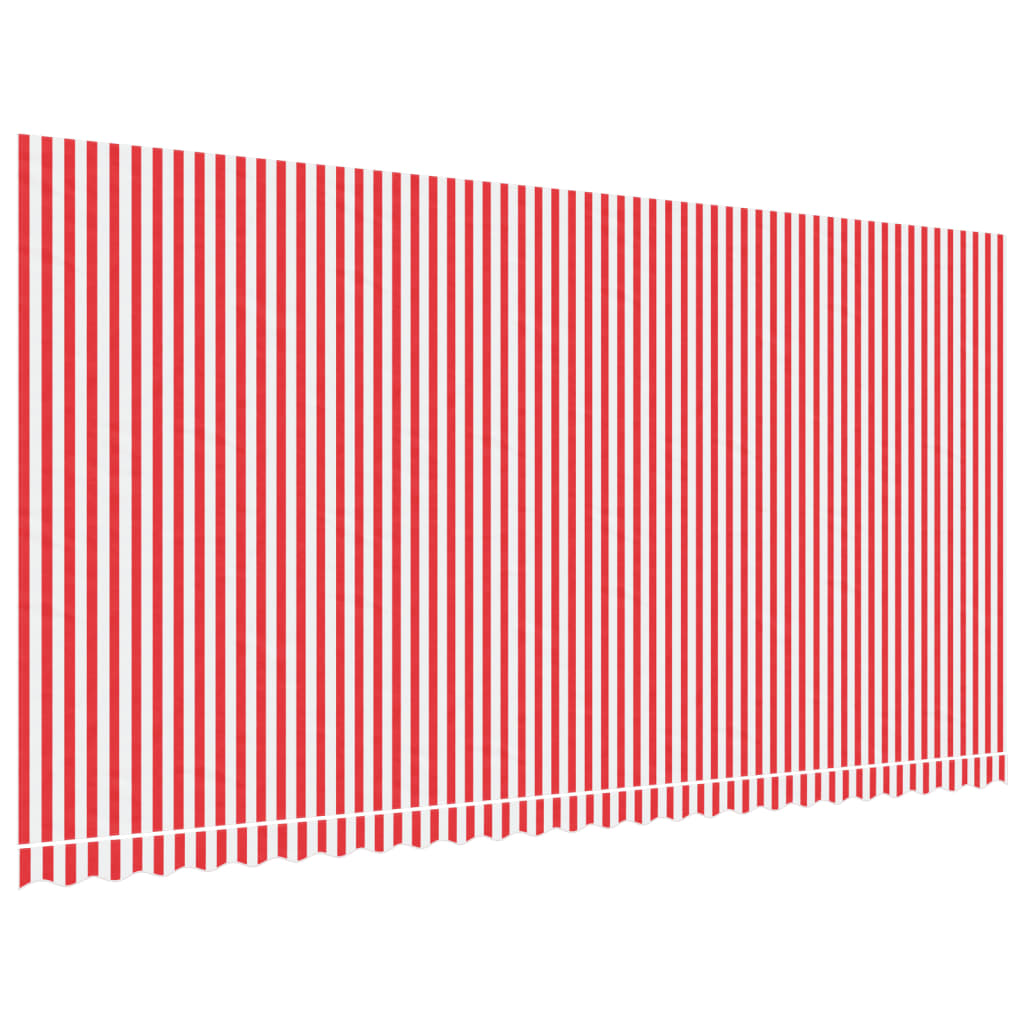 VidaXL Replacement cloth for Luifel striped 6x3 m red and white