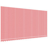 VidaXL Replacement cloth for Luifel striped 6x3 m red and white