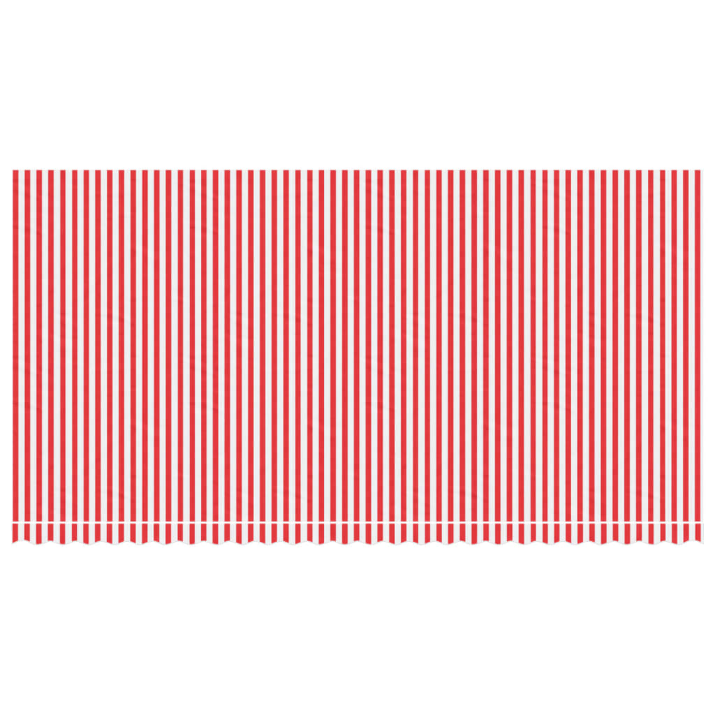 VidaXL Replacement cloth for Luifel striped 6x3 m red and white