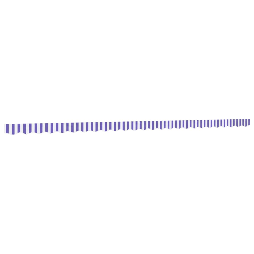 Vidaxl replacement cloth for awning skirt striped 6 m blue and white