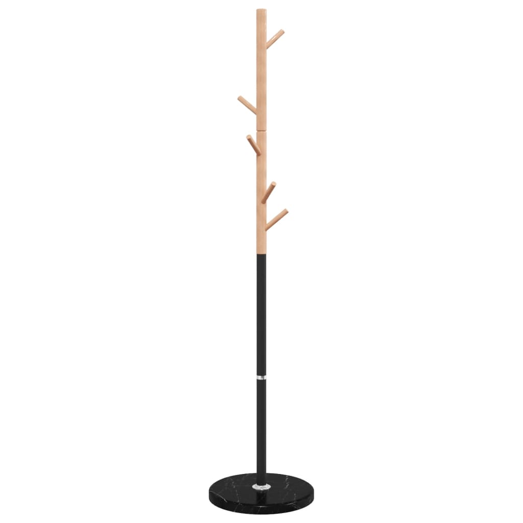 Vidaxl Mantel Rack 172 cm Pudder -Cooked Eisen Schwaarz
