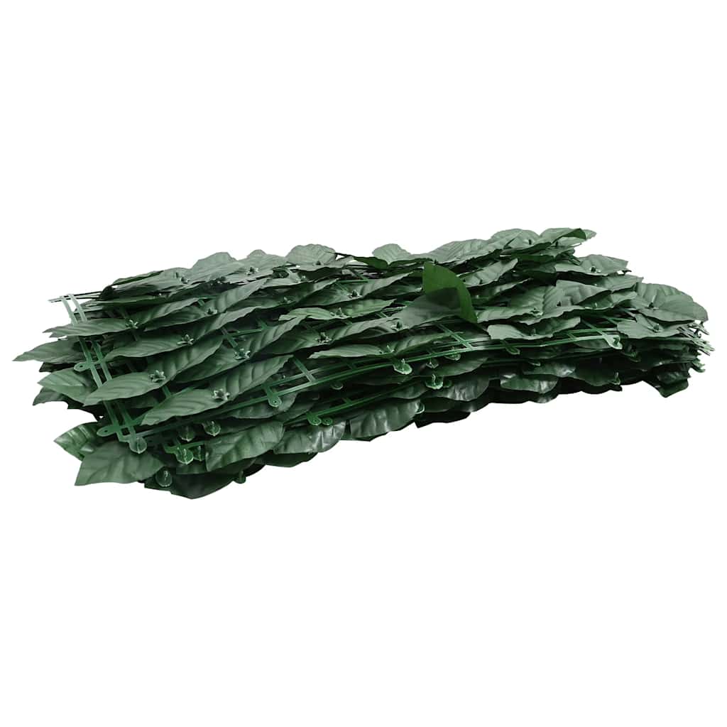 Écran de balcon Vidaxl avec feuilles vert foncé 200x75 cm