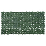 Vidaxl Balcony screen with dark green leaves 200x100 cm