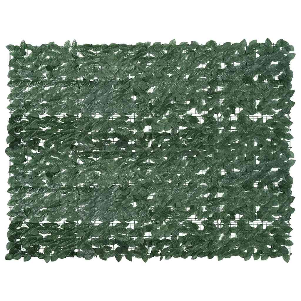 Vidaxl Balcony screen with dark green leaves 200x150 cm