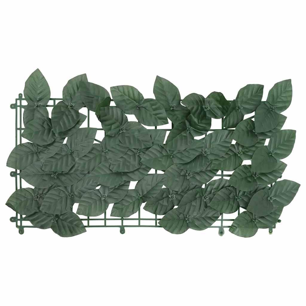 Balkon zaslon Vidaxl s temno zelenimi listi 200x150 cm